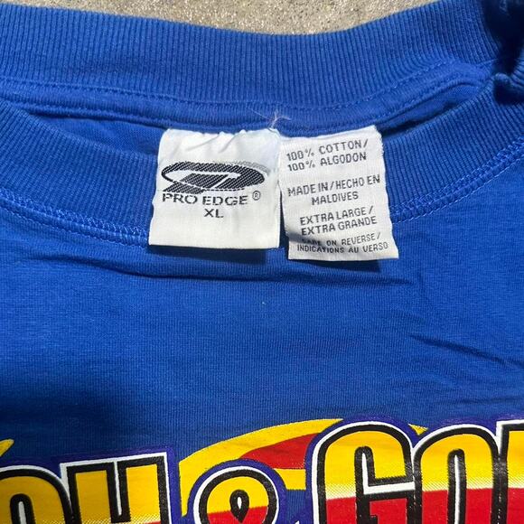 Vintage 90s Ford Racing Graphic Tee Mens XL Blue NASCAR Boxy Fit Sports Shirt - Picture 3 of 3